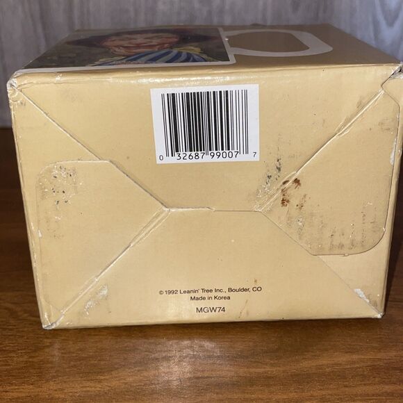 Vintage 1992 Leanin Tree Collectible Funny Coffee Mug Cup 1HR Coffee Breaks 4in - Picture 13 of 16